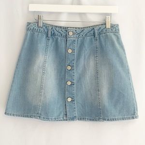 Celebrity Pink Button Front Skirt